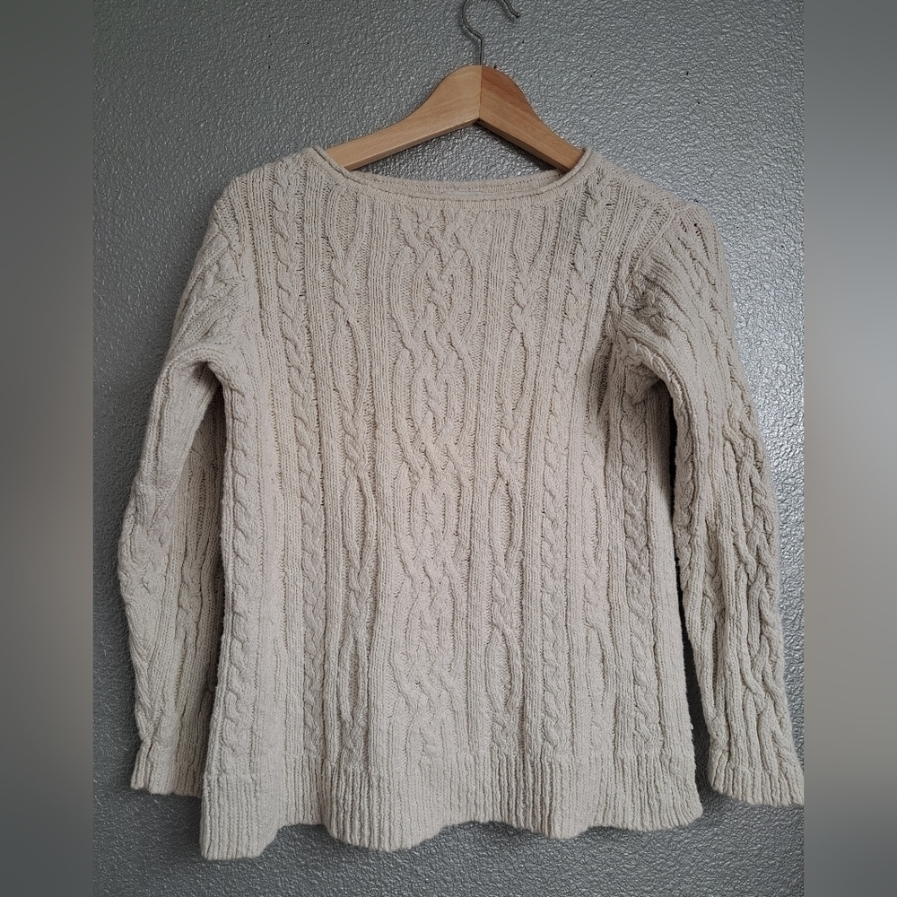 J. Jill Off White Knit Pullover Sweater  Size SP